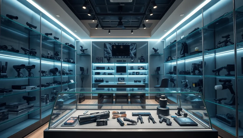 Shop for innovative gadgets at this sophisticated boutique d'espionnage.