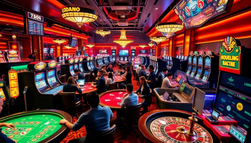 Experience the excitement of top casinos with a review nhà cái showcasing vibrant game action and player engagement.